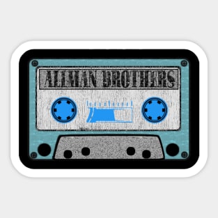 allaman brothers blue cassette Sticker